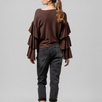 JEANS HIGHT WAIST SLOUCHY 1302623 ΜΑΥΡΟ