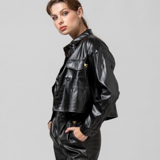 ΣΟΡΤΣ LEATHER LOOK 1302621 MAYΡΟ