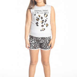 ΣΕΤ ANIMAL PRINT 211539G  ΛΕΥΚΟ