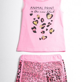 ΣΕΤ ANIMAL PRINT 211539G ΡΟΖ