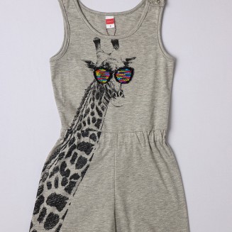 ALLOVER GIRAFFE 211582G ΓΚΡΙ