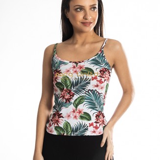 TOP FLORAL 213147 ΛΕΥΚΟ