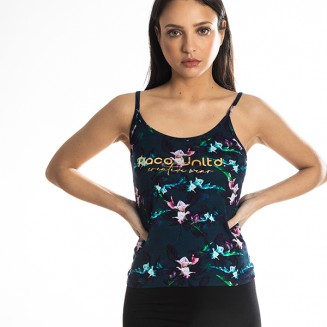 TOP FLORAL 213147 ΜΠΛΕ