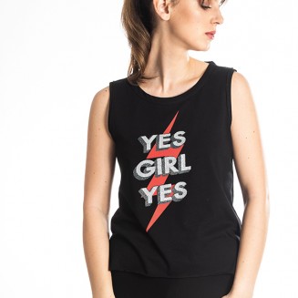 ΜΠΛΟΥΖΑ YES  213156 ΜΑΥΡΟ