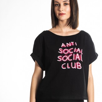 ΜΠΛΟΥΖΑ ANTISOCIAL 213162 ΜΑΥΡΟ