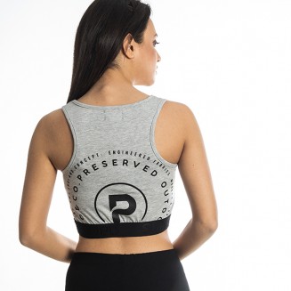 ΜΠΛΟΥΖΑ CROP PRESERVED 213241 ΓΚΡΙ