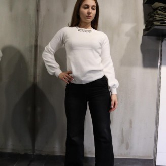 ΜΠΛΟΥΖΑ ΠΛΕΚΤΗ ΜΕ ΚΟΣΜΗΜΑ 1302615 ΛΕΥΚΟ