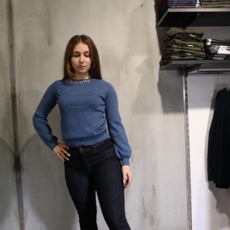 ΜΠΛΟΥΖΑ ΠΛΕΚΤΗ ΜΕ ΚΟΣΜΗΜΑ 1302615 ΜΠΛΕ