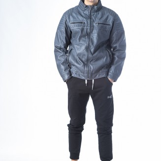 ΜΠΟΥΦΑΝ ΓΙΑ ΑΝΔΡΑ "LEATHER LOOK" 204505 ΜΑΥΡΟ