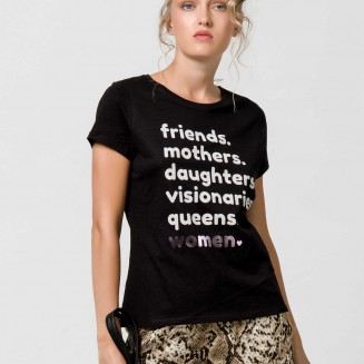 ΜΠΛΟΥΖΑ ΤΥΠΩΜΑ "FRIENDS"1002617 ΜΑΥΡΟ