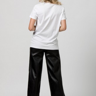 ΠΑΝΤΕΛΟΝΙ CROP LEATHER LOOK 1302603 MAYΡΟ