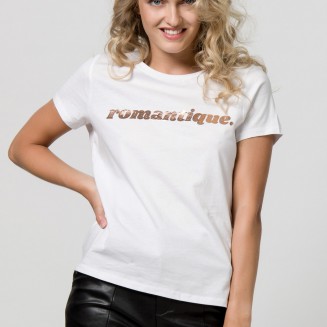 ΜΠΛΟΥΖΑ ΤΥΠΩΜΑ "ROMANTIQUE" 1002619 ΛΕΥΚΟ