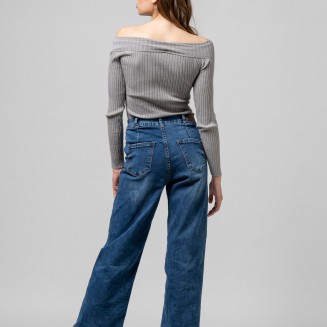 ΜΠΛΟΥΖΑ ΠΛΕΚΤΗ ΚΡΟΥΑΖΕ 1002633 ΓΚΡΙ