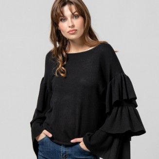 ΜΠΛΟΥΖΑ ΠΛΕΚΤΗ ΜΕ ΒΟΛΑΝ 1002635 ΜΑΥΡΟ