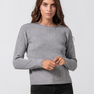 ΜΠΛΟΥΖΑ ΠΛΕΚΤΗ ΜΕ ΑΝΟΙΓΜΑ  1002626 ΓΚΡΙ