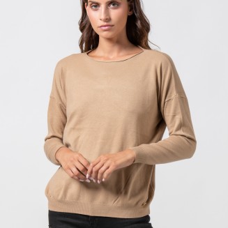 ΜΠΛΟΥΖΑ ΠΛΕΚΤΗ "LOOSE" 1002625 ΚΑΜΕΛ