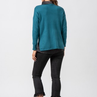 ΜΠΛΟΥΖΑ ΠΛΕΚΤΗ ΜΕ ΑΝΟΙΓΜΑ  1002626 ΠΕΤΡΟΛ