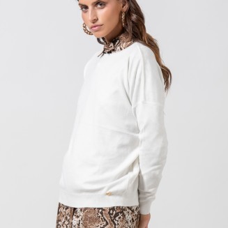 ΜΠΛΟΥΖΑ ΠΛΕΚΤΗ "LOOSE" 1002625 ΛΕΥΚΟ