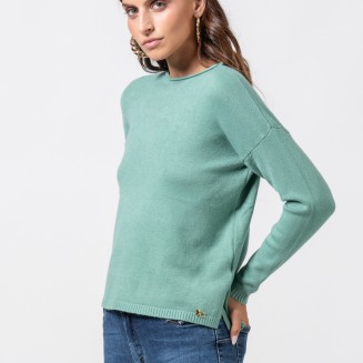 ΜΠΛΟΥΖΑ ΠΛΕΚΤΗ ΜΕ ΑΝΟΙΓΜΑ  1002626 ΠΡΑΣΙΝΟ