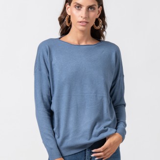 ΜΠΛΟΥΖΑ ΠΛΕΚΤΗ "LOOSE" 1002625 ΜΠΛΕ