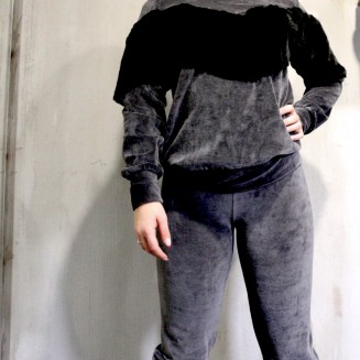 ΠΑΝΤΕΛΟΝΙ ΓΙΑ ΓΥΝΑΙΚΑ ΒΕΛΟΥΤΕ ΛΑΣΤΙΧΟ 200212 ΑΝΘΡΑΚΙ