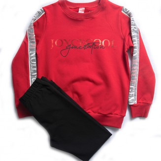 ΣΕΤ ΦΟΥΤΕΡ ΓΙΑ ΚΟΡΙΤΣΙ " JOYCE COOL"  202315  ΚΟΚΚΙΝΟ