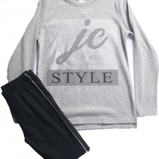 ΣΕΤ ΓΙΑ ΚΟΡΙΤΣΙ ΜΕ ΚΟΛΑΝ "STYLE" 202357 ΓΚΡΙ