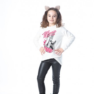 ΣΕΤ ΓΙΑ ΚΟΡΙΤΣΙ "LEATHER LOOK ΚΟΛΑΝ MUSIC" 202361 ΛΕΥΚΟ