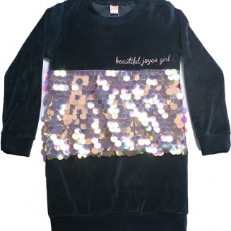 ΦΟΡEΜΑ ΓΙΑ ΚΟΡΙΤΣΙ ΒΕΛΟΥΤΕ ΠΑΓΕΤΑ 202382 ΜΑΥΡΟ